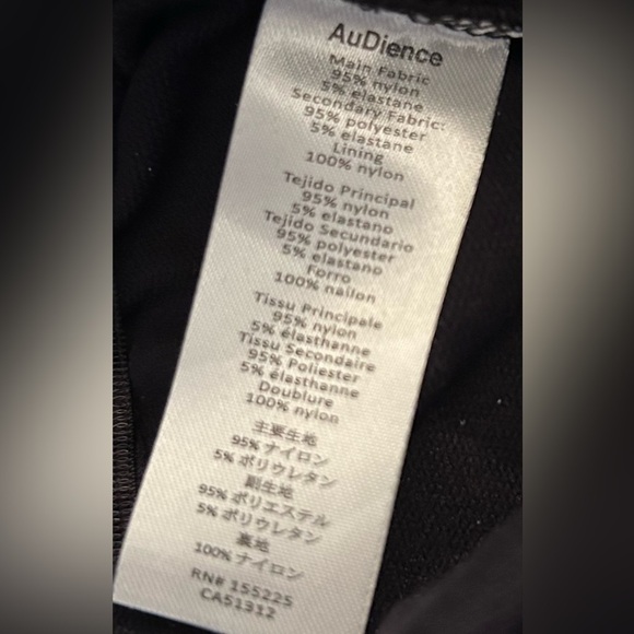 NWT AuDience Women’s Black Mesh Leggings- Black/ Size X-Small - Picture 9 of 9